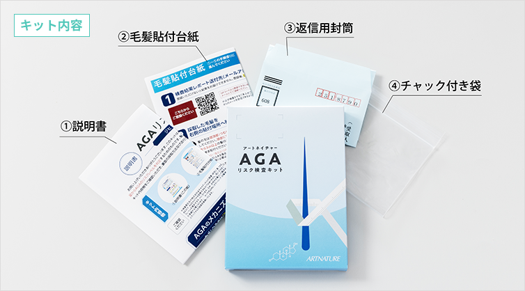 Hair Elements SpecimenCollection Kit毛髪検査