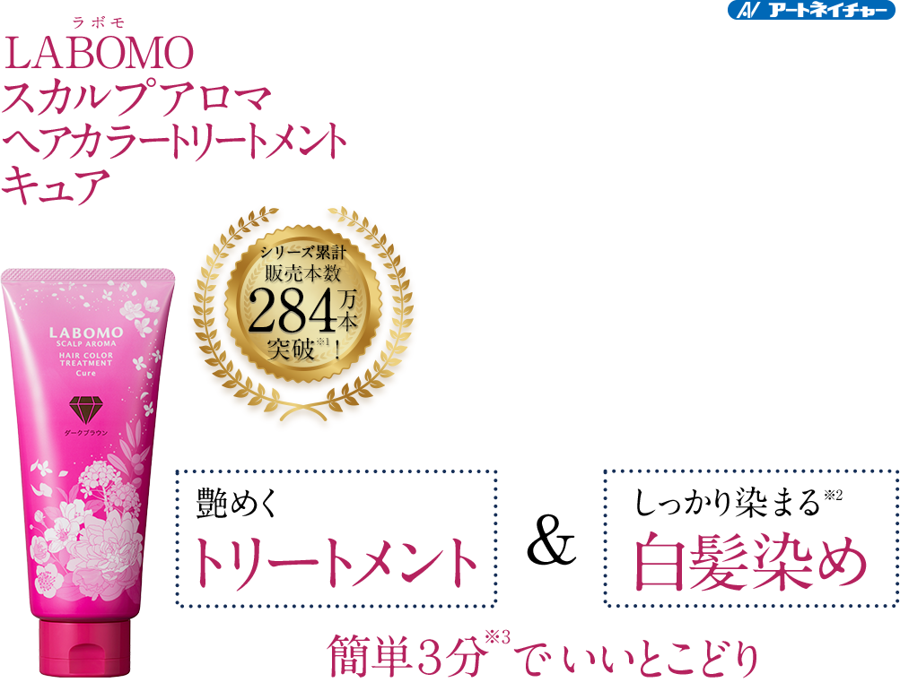 アートネイチャー 3分で簡単白髪染め＆ もっと艶めく髪色長続き